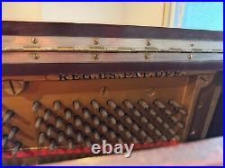 Antique 1908 Steinway Vertegrand 50in Tall Model K Piano 48in Keys Serial 132257