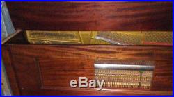 Antique 1914 Steinway K 52 mahogany upright piano #169945