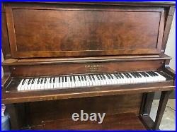 Antique Cable Nelson Upright Grand piano With Bench