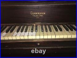 Antique Cunningham Upright Piano Philadelphia PA Concert Grand Plays
