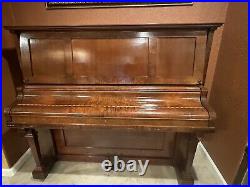 Antique Early 1900's Upright WW Kimball Piano & Bench