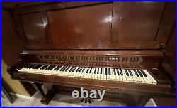 Antique Early 1900's Upright WW Kimball Piano & Bench