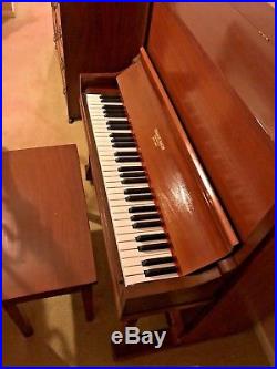 Antique FRANCIS BACON Small CHILD'S PIANO & BENCH Restored Local Pickup