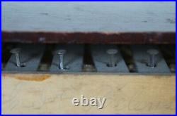Antique German Bliss Miniature Upright Toy Piano Glockenspiel Lithograph Wood 7