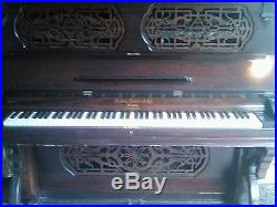 Antique Hallet, Davis & Co. Chicago Upright Piano 1873