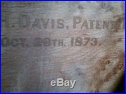 Antique Hallet, Davis & Co. Chicago Upright Piano 1873