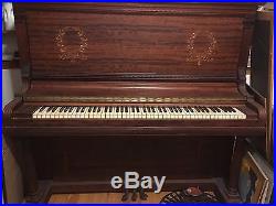 Antique Hardman and Peck Upright Grand Serial # 54884. Beautiful piano