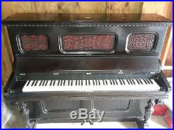 Antique Mathushek Victorian Stand Up Piano