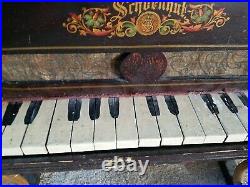 Antique Original Schoenhut Toy Baby Upright Piano 15 Keys
