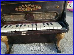 Antique Original Schoenhut Toy Baby Upright Piano 15 Keys