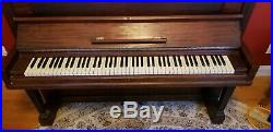 Antique Steinway & Sons Early 1900's Professionally Tuned Brown Upright Piano