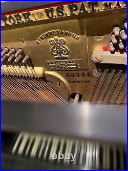 Antique Steinway & Sons upright piano C 1884, NICE PLAYER