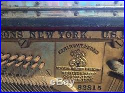 Antique Steinway & Sons upright piano (circa 1876)