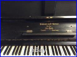 Antique Steinway & Sons upright piano (circa 1876)