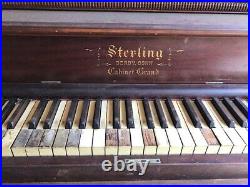 Antique Sterling Cabinet Grand Piano (Upright Piano)