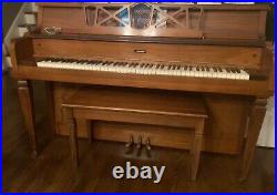 Antique The Grand Piano Company Grand Piano with Bench, Kincaid Spinet Upright
