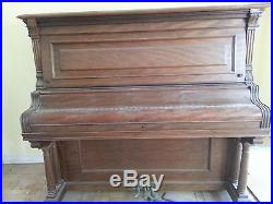 Antique Upright McPhail Piano Cabinet No 23384