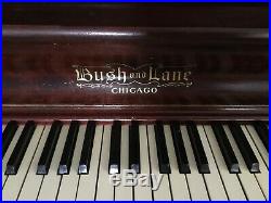 Antique Upright Piano Bush And Lane. Plays Beautifully For Age