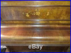 Antique Upright Piano Livingstone & Cook 2 Pedals 85 Keys with Covered Bench
