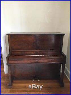 Antique Upright Speakeasy Piano THE OPERA PIANO PEEK & SON 68 KEY