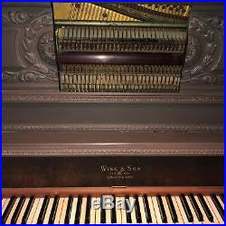 Antique Wing & Son 1929 upright piano