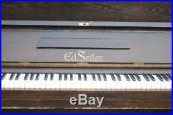 Antique upright piano Ed Seiler Germany 19th century