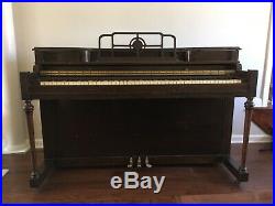 Antique upright piano Hallet Davis & co- Comes with bench- pick up only
