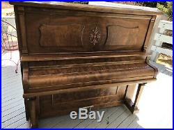 Antique upright piano, Howard Cabinet Grand, Beautiful, 88 keys