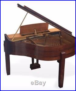 Art Déco Pleyel Crapaud 1956 mid-century-modern piano baby grand macassar