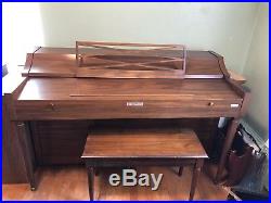 BALDWIN ACROSONIC SPINET PIANO with piano bench