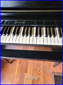 BALDWIN ACROSONIC Spinet Piano w Matching Bench Vintage Upright