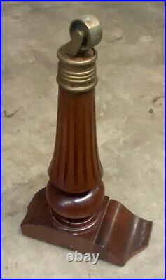 BEAUTIFUL ANTIQUE WOOD PIANO LEG WALNUT Architectural Salvage SOLD AS IS LOOK