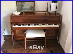Baldwin Acrosonic Mid Century Modern Danish Teak Piano