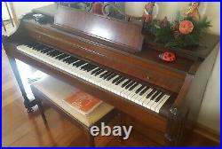 Baldwin Acrosonic Pecan Spinet Piano