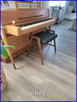 Baldwin Acrosonic Piano Bench Mid Century Scandinavian Design ABT Modern