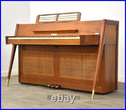 Baldwin Acrosonic Piano Walnut Mid Century Modern Piano