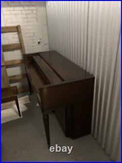 Baldwin Acrosonic Piano With Bench Mahogany Serial #421848 1948