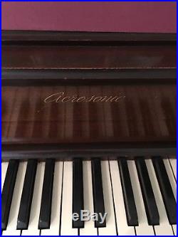 Baldwin Acrosonic Piano with Bench. Mahogany