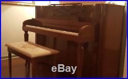 Baldwin Acrosonic Upright (Console) Piano - Mahogany case, Ivory keyboard