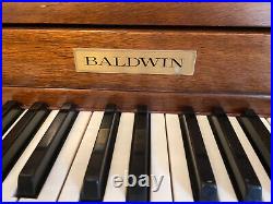 Baldwin Acrosonic Upright Piano with Bench Hardwood Finish LOCAL PICK UP ONLY