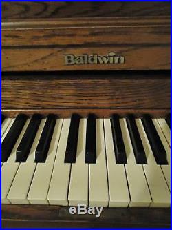 Baldwin Hamilton 45 Upright Piano Cherry Oak