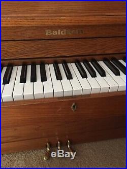 Baldwin Hamilton Model 243 HPA, 45 Studio Piano, 1998, Gloss Oak, Made in USA