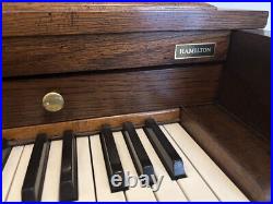 Baldwin Hamilton Upright Studio Piano- model 243 Oak with bench