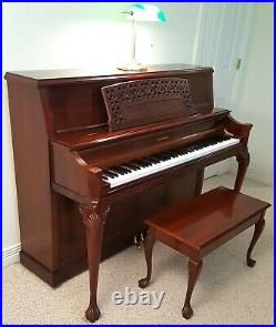 Baldwin Ltd Edition Hamilton Upright Piano with Bench U. S. A. Pristine Condition