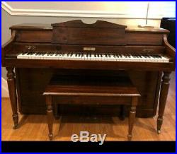 Baldwin Spinet Piano With Matching storage Bench