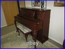 Baldwin Studio Upright Made in USA with Incredible Sound Art Case