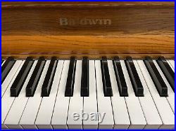 Baldwin Studio Upright Piano 44 Satin Oak