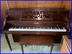 Baldwin Upright 1960's Piano With Matching Bench