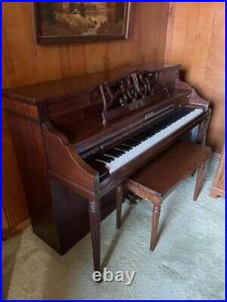 Baldwin Upright 1960's Piano With Matching Bench