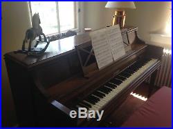 Baldwin Upright Piano-Cherry/Mahoghany cabinet- with matching bench